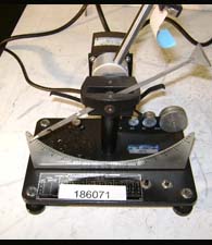 Gurley Stiffness Tester Gurley Stiffness Tester - Gurley stiffness tester with auxiliary weights, excellent condition.The original manual/motorized model is ideal for facilities needing an instrument on an infrequent basis or where the additional cost of a digital model is not warranted. The model 4171 is as precisely built and accurate as digital models. It includes all necessary weights, a conversion scale for Gurley, Taber, and standard worldwide values. Control of the motorized arm is achieved by two buttons on a special reversing swicth mounted on the floor. The smooth, uniform motor operation produces consistent and accurate tests each and every time.