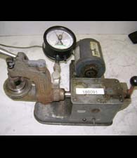 Mullen Burst Tester Mullen Burst Tester - The Mullen C motorised tester can measure burst pressures at up to 200 PSI. The instrument is equipped with a single 120 PSI gauge.