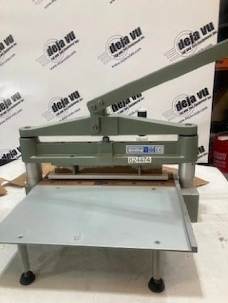 Die Cutter for STFI - 4-sided die cutter cuts 15 x 300 mm sample for STFI testing. Samples are easily and precisely cut. Test pieces are gathered in a cavity under the stand. Tempered tool alloy steel is used for the cutting surfaces.